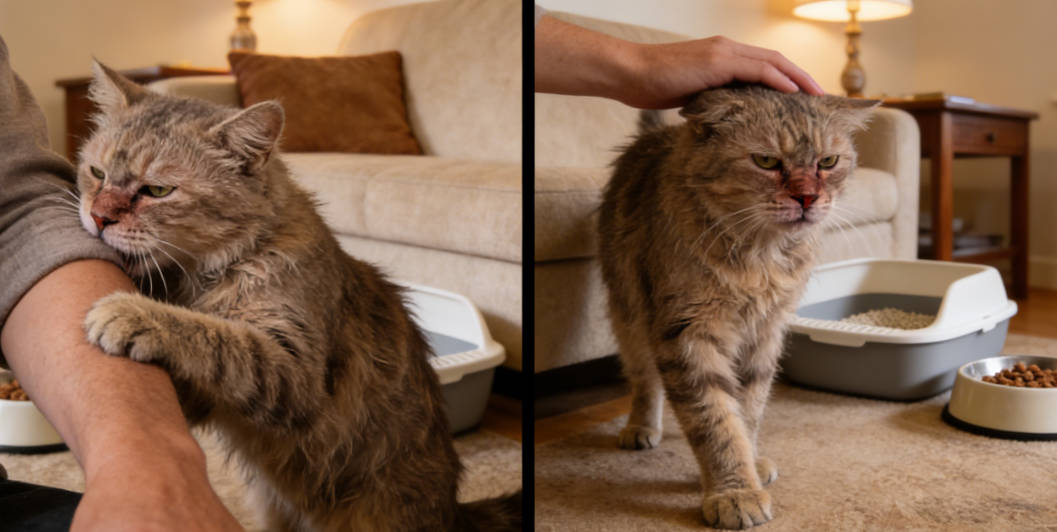 Behavioral changes in cats with CDS